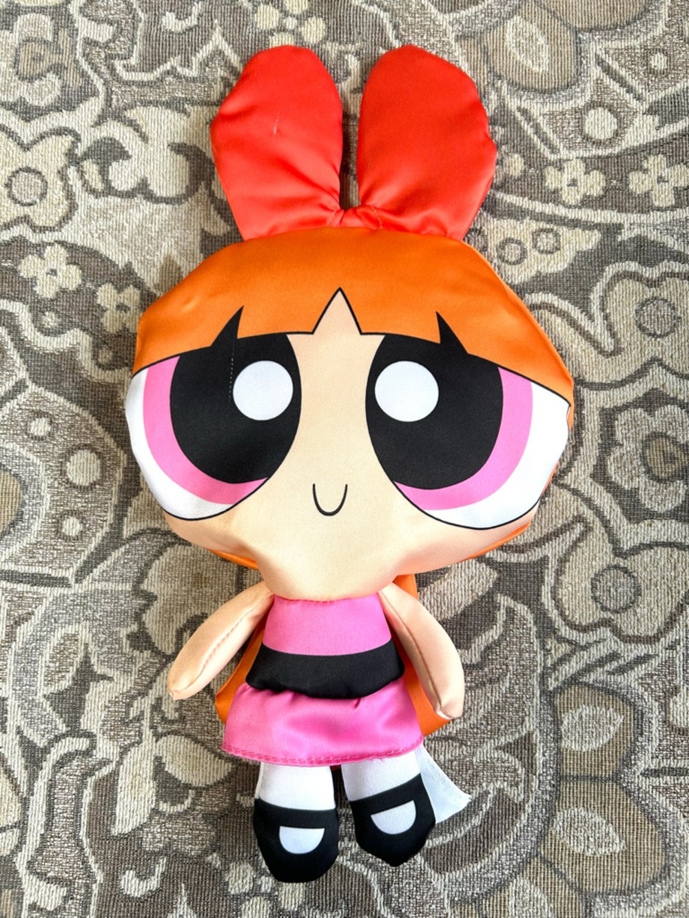 4/$20 Powerpuff Girls Blossom Flat Polyester 13” Stuffie Stuffy